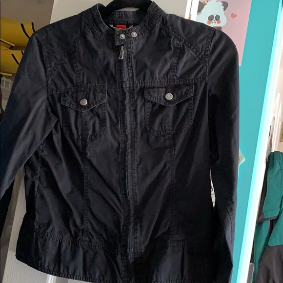 Black denim jacket - Picture 2 of 3